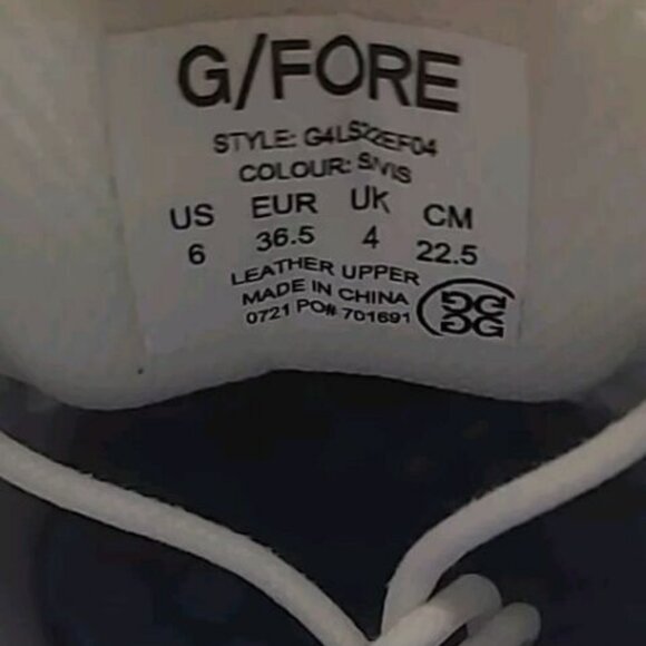 G/Fore Gallivanter Cap-Toe Women's Size 6 Snow Vista Blue Golf Shoes G4LS22EF04 - Picture 10 of 10